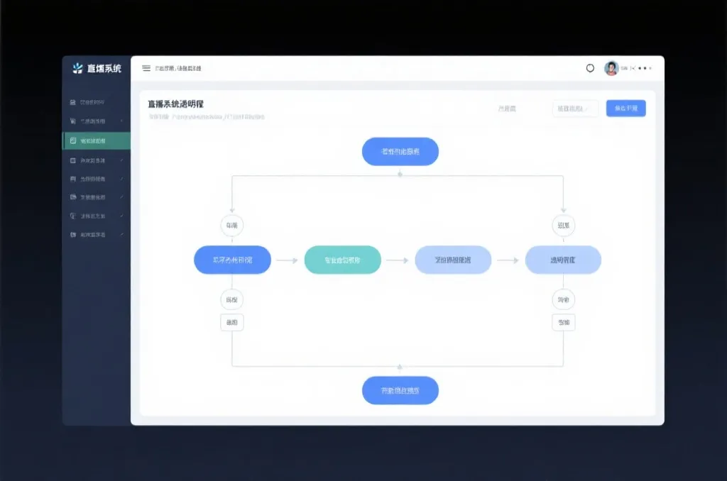 直播系统透明流程图